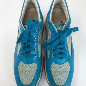 Hogan blue leather sneaker